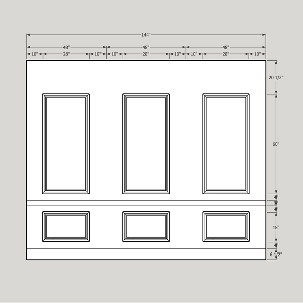 White Thick Molded Wall