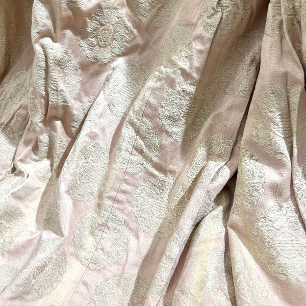Pink Skoures Damask Curtain 104L x 52W