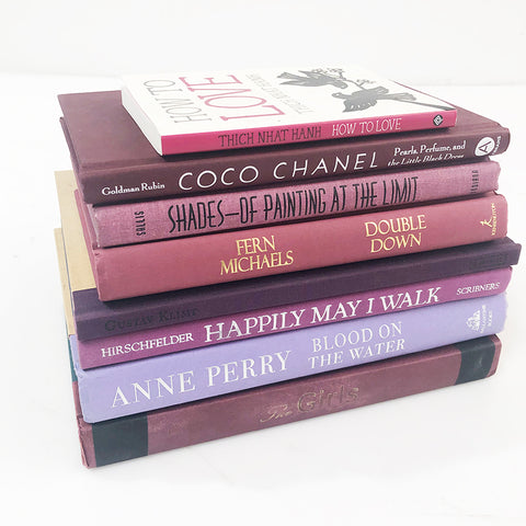 Books Stack Purple