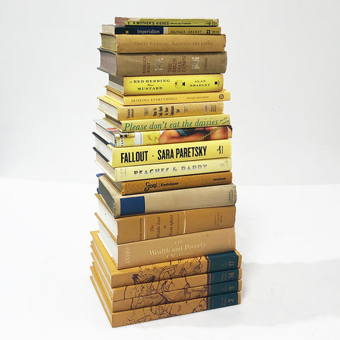 Books Stack Yellow