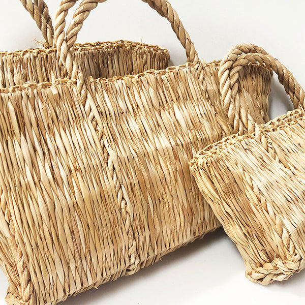 Tote Bag Straw Set