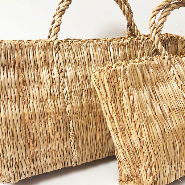 Tote Bag Straw Set