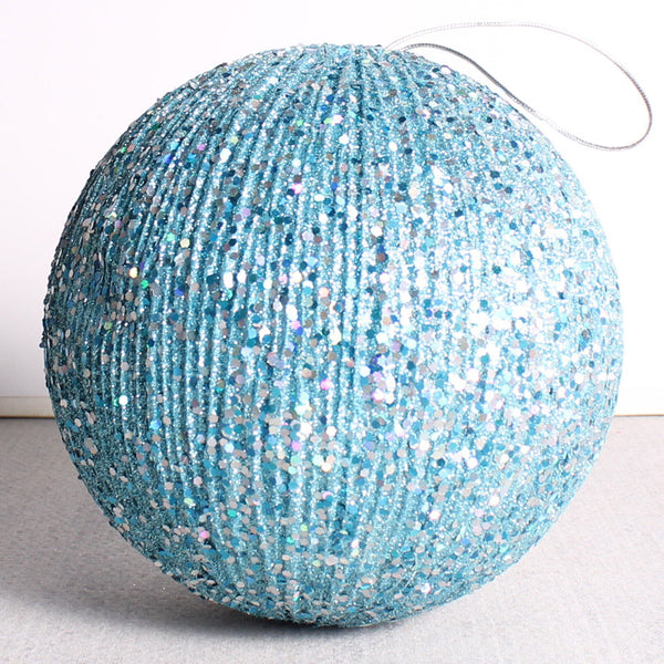 Oversized Glitter Ball Ornaments