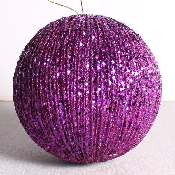 Oversized Glitter Ball Ornaments