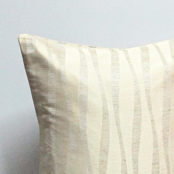 Cream 16 x 16 Ribbon Pillow