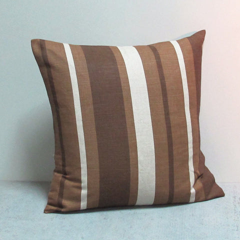 Brown 20 x 20 Stripe Pillow