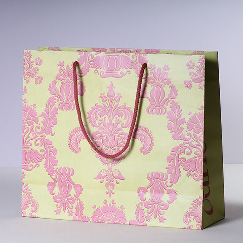 Shopping Bag - Pink Damask