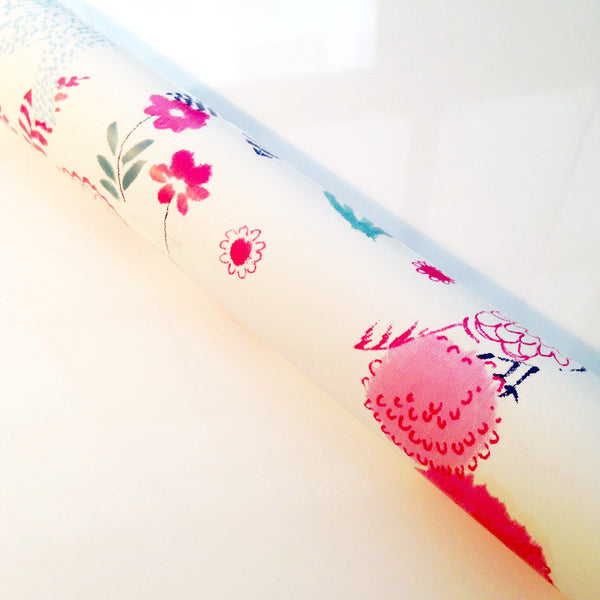 Wallpaper 41 Pink & Navy Floral