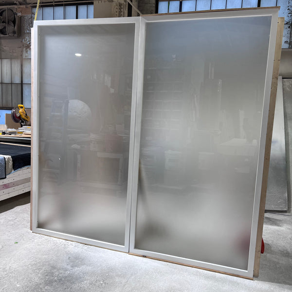 Frosted Plexi Framed Wall 98 X 50
