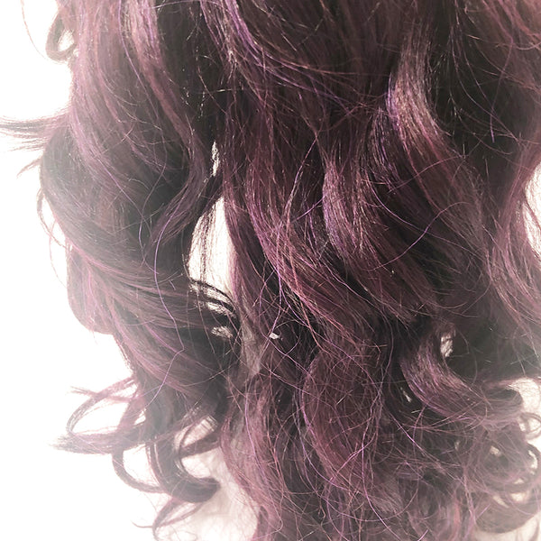Wig Purple Highlights