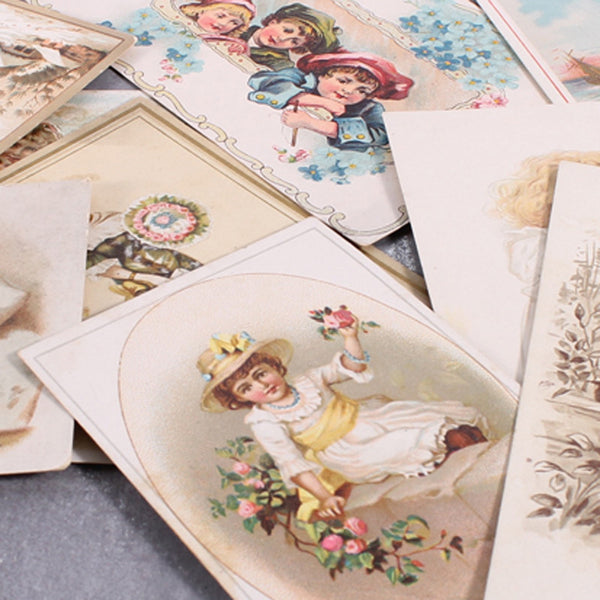 Vintage Cards Kids Playing
