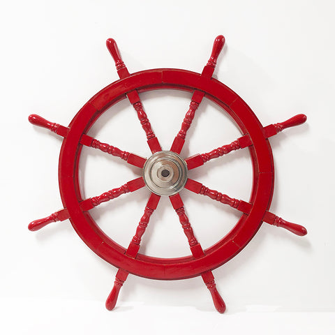 Red Ship Wheel
