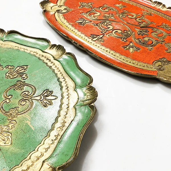 Plate Set Color Wood