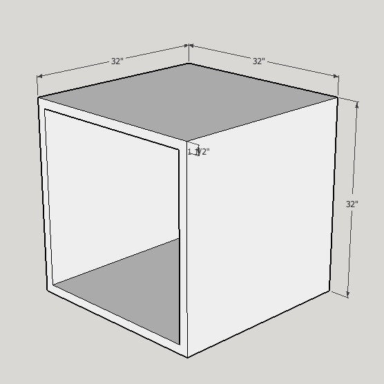 Box frame 32 x 32 x 32