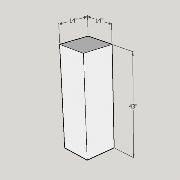 Pedestal 43 x 14 x 14