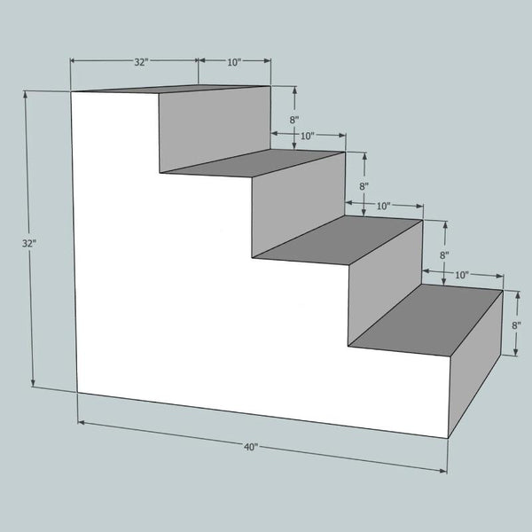 Stairs - 4 tread 32H x 32W