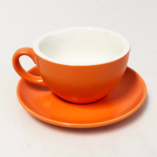 Tea Cup & Saucer Orange