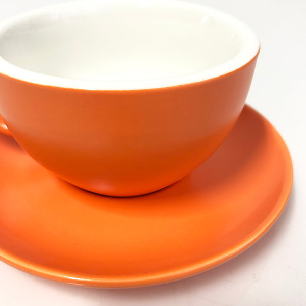 Tea Cup & Saucer Orange