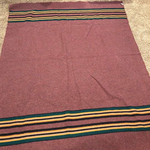 Cranberry Stripe Blanket