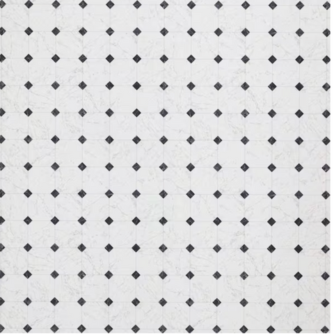 Black & White Marble 12 x 12