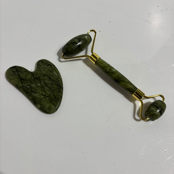 Roller & Gua Sha Set Jade