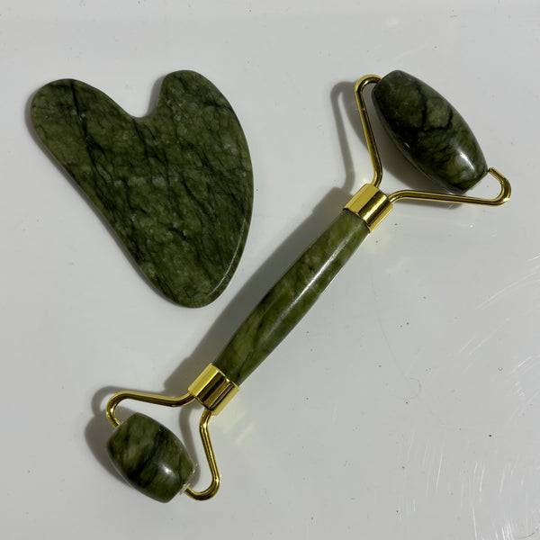 Roller & Gua Sha Set Jade