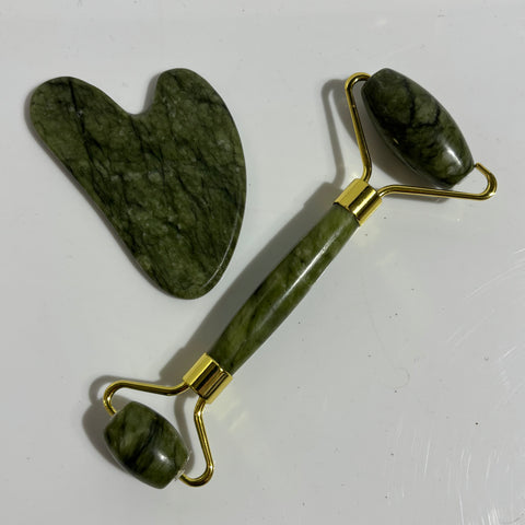 Roller & Gua Sha Set Jade