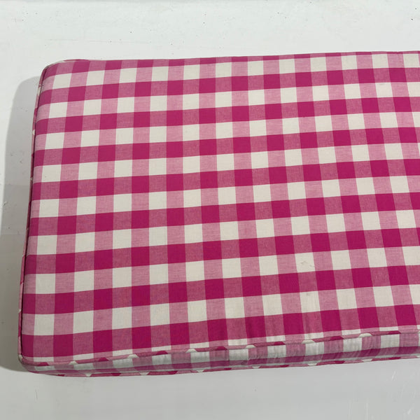 Pink Gingham Cushion