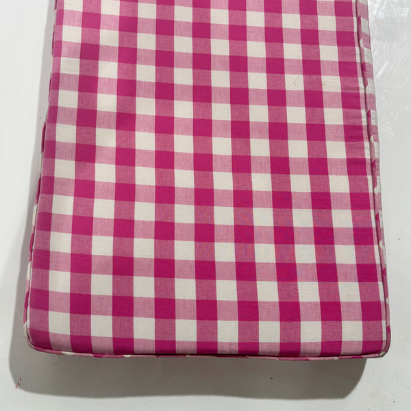 Pink Gingham Cushion