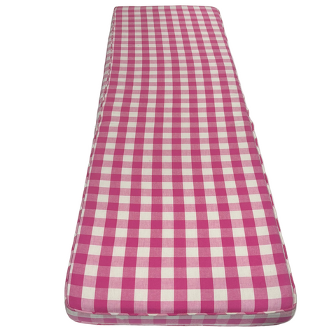 Pink Gingham Cushion