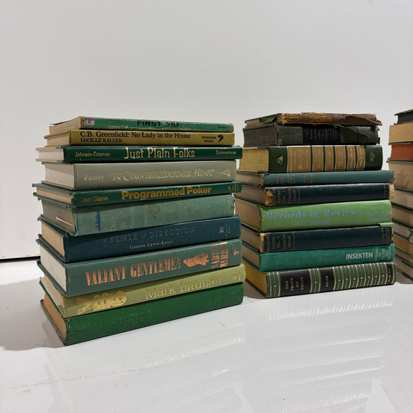 Books Stack Green