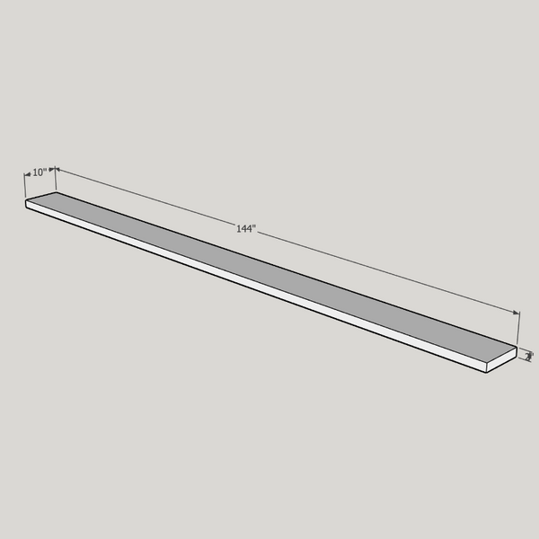 Shelf Paintable 144 x 10