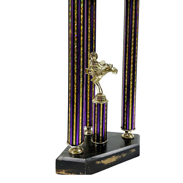 Trophy Purple Dirt Bike