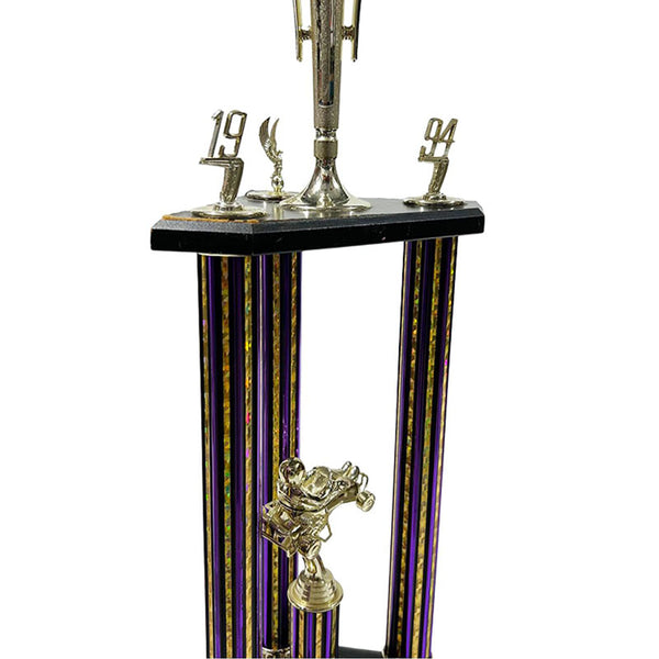 Trophy Purple Dirt Bike