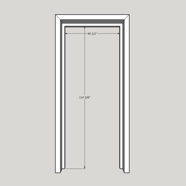 Gray double Doors