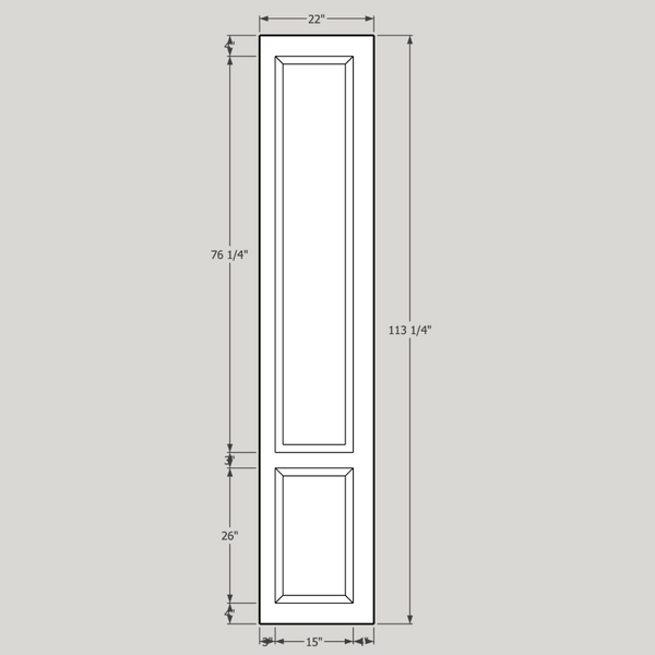 Gray double Doors