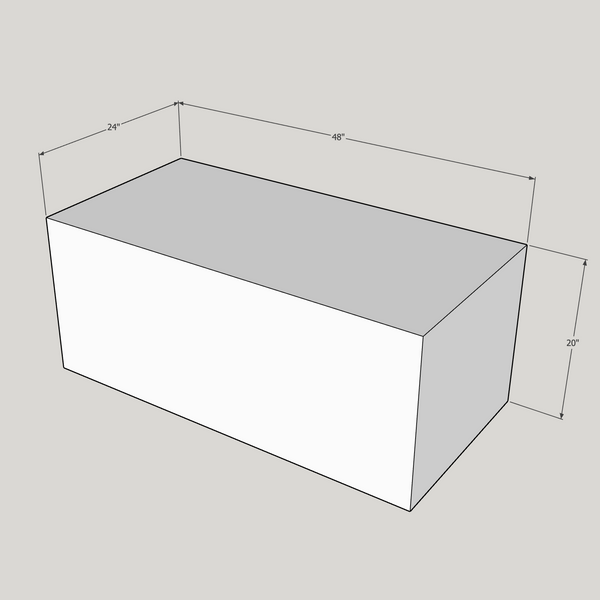 Stucco Box 48 x 24 x 20