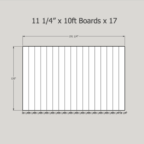 Floor 22D White Oak Raw 16 X 10