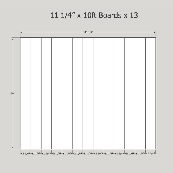 Floor 22B White Oak Raw 12 X 10