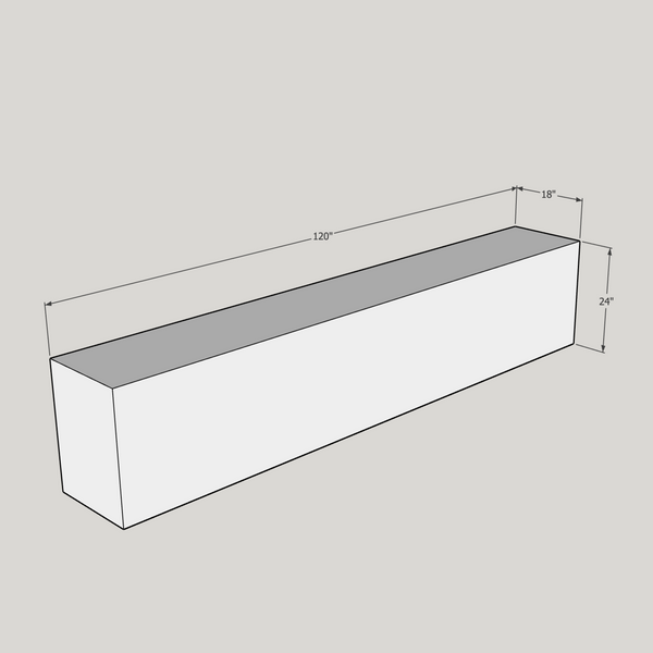 Column 120 x 24 x 18 Stucco
