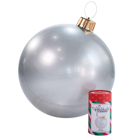 Oversized Inflatable Ornament Silver 30"