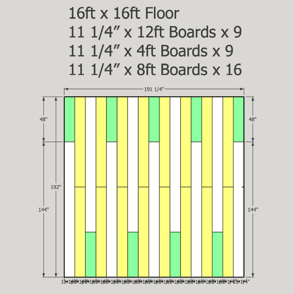 Floor 22E White Oak Raw 16 X 16