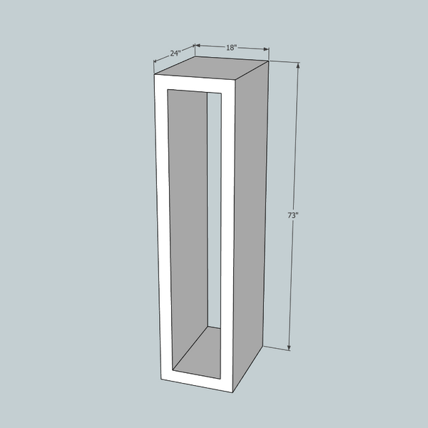 Box Frame 73 x 24 x 18
