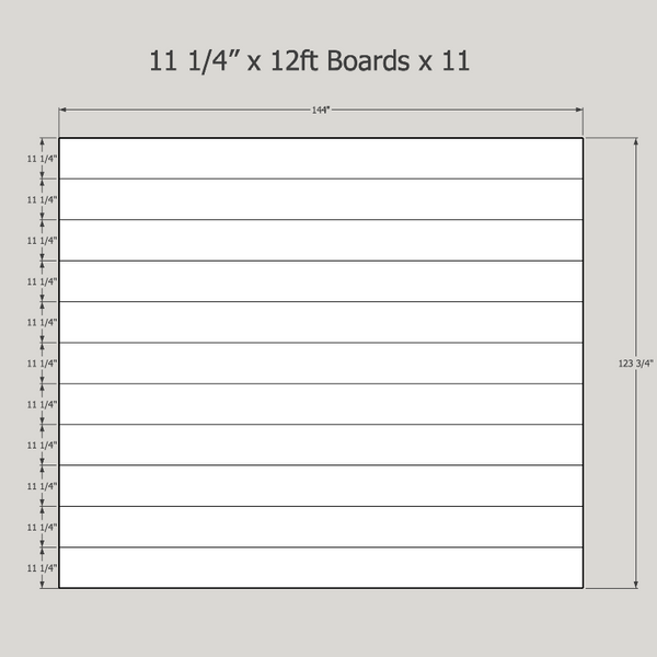 Floor 22B White Oak Raw 12 X 10