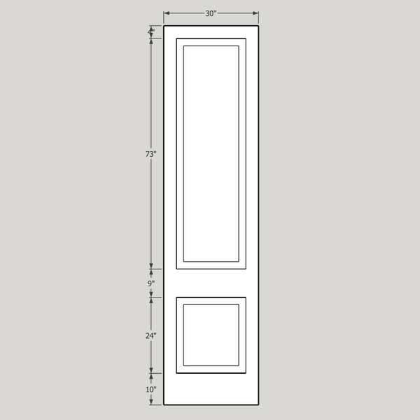 Double Doors 10 x 30