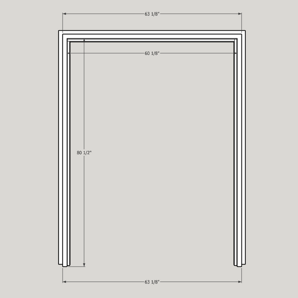 80 x 60  Double Frame OUT