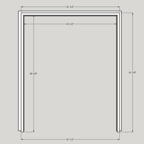 80 x 64 Double Frame OUT
