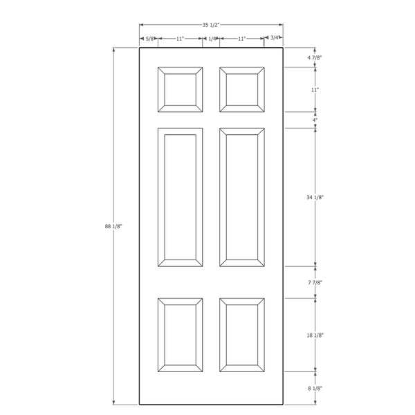 Door 41 - 88 1/8"H x 35 1/2"
