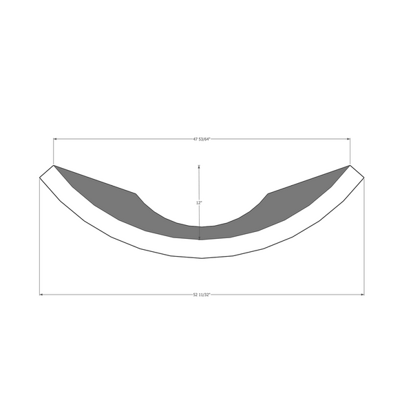 Curved Shape 8ft x 4ft