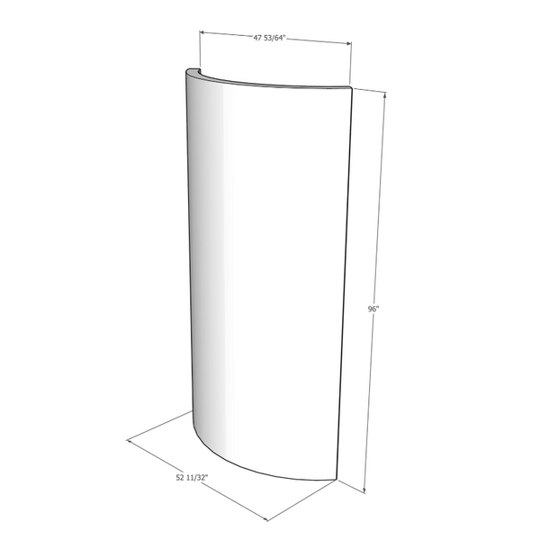 Curved Shape 8ft x 4ft